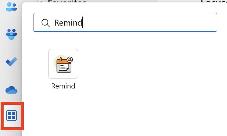 Add Remind to Outlook